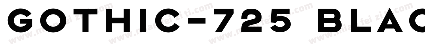 Gothic-725 BlackHU Black字体转换